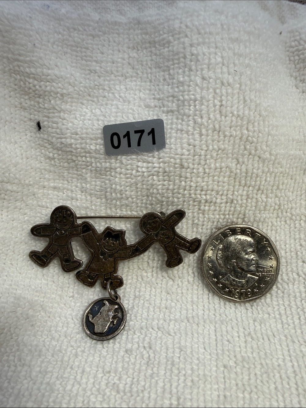 Vintage EFS Mexico .925 Silver Brooch